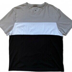 Porter & Ash Shirt Mens XL Performance Tee Stretch Lightweight Black Gray Crew